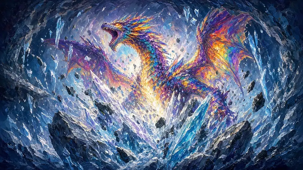 Original fantasy illustration for Kerafyrm the Awakened
