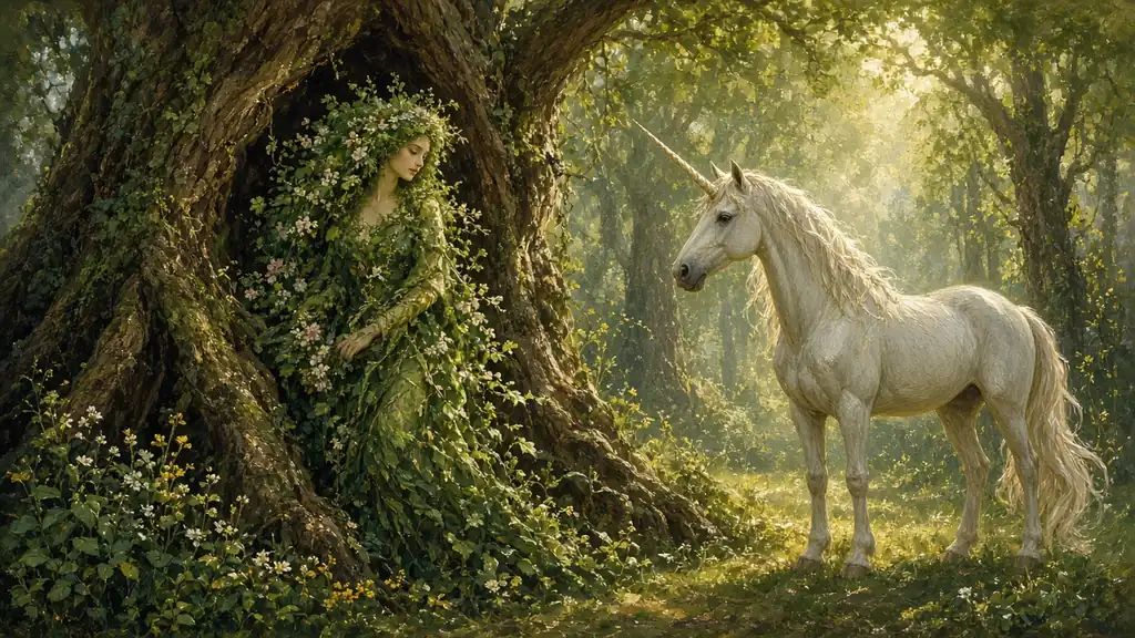 Original fantasy illustration for Tunare, Mother of All